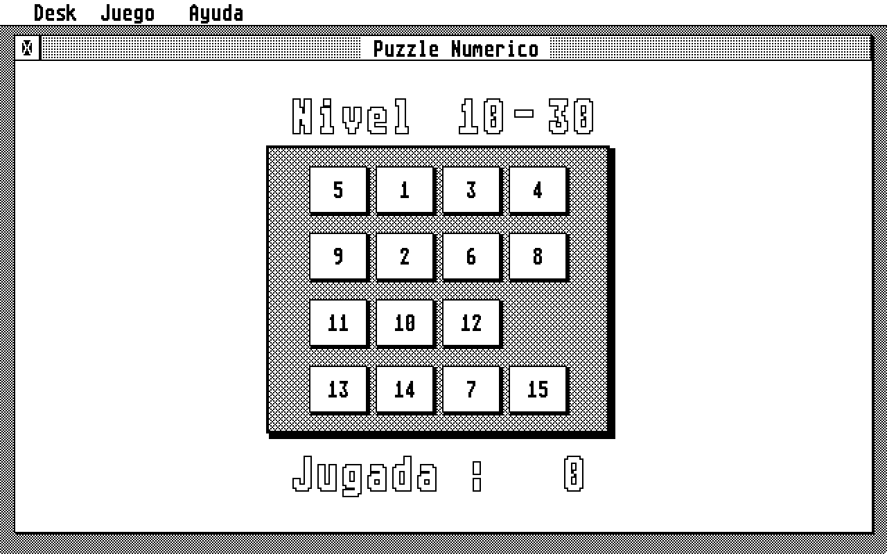 Puzzle Numerico atari screenshot